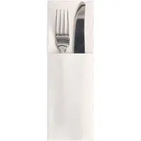 Papstar Servietten "ROYAL Collection" 48 cm x 30 cm weiß mit Besteckfalz 300 Stück