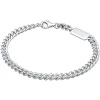 KUZZOI Armband Herren Rundpanzer Massiv 925 Silber Kuzzoi Silber
