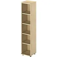 Schäfer Shop Regal TETRIS WOOD, 5 OH, Höhe inkl. Gleiter, B 400 mm, Ahorn-Dekor