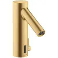 Hansgrohe Elektronischer Waschtischmischer Axor Starck m Temp.-Reg., Batt, brush. gol opt