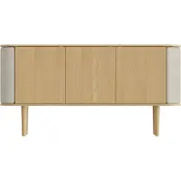 UMAGE - Treasures Sideboard mit 3 Türen, Eiche natur / white sands