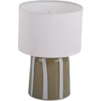 Leitmotiv - Tischleuchte Verano - Tee grün - 13.5x13.5x20cm Tischlampe - Nachttischlampe, Wohnzimmer, Schlafzimmer