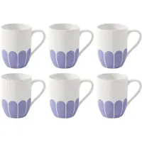 Villeroy & Boch Tasse Fleur White / Purple 290ml (6er-Set)
