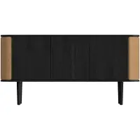 UMAGE - Treasures Sideboard mit 3 Türen, Eiche schwarz / sugar brown
