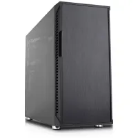 Nanoxia Deep Silence 8 Pro TG, Micro Tower, PC, Schwarz, ATX, EATX, Kunststoff, Stahl, Gehärtetes Glas, 18 cm