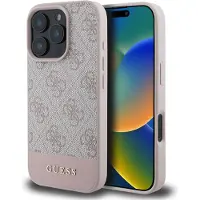 GUESS Apple iPhone 16 Pro Hülle - Kunststoff - - Backcover/Hard Case - Rosa