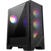 MSI MAG FORGE 121A AIRFLOW, Midi Tower, PC, Schwarz, ATX, ITX, micro ATX, Gaming, Blau, Grün, Rot