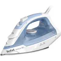 Tefal Virtuo 30 FV2C41E0, Trocken- & Dampfbügeleisen, Keramik-Bügelsohle, 1,9 m, 120 g/min, Blau, Weiß, 27 g/min