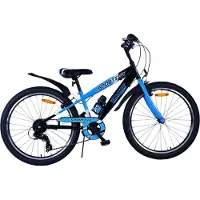 Volare Sportivo Kinderfahrrad - Jungen - 24 Zoll - 7 Gänge - Schwarz Blau