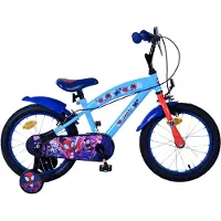 Volare Spidey Kinderfahrrad - Jungen - 16 Zoll - Blau - Zwei Handbremsen