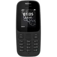 Nokia 105, Balken, Single SIM, 4,57 cm (1.8"), 120 x 160 Pixel, 800 mAh, Schwarz