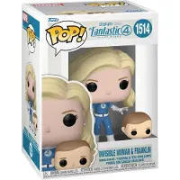 Funko POP! Die Fantastischen Vier Marvel Erste Schritte Figur Die Unsichtbare &amp; Franklin 9 Cm