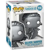 Funko POP! Die Fantastischen Vier Silber Marvel Erste Schritte Surfer-figur 9 Cm