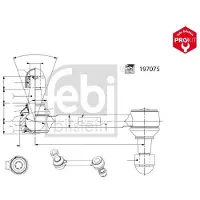 FEBI BILSTEIN Bilstein Stange/Strebe, Stabilisator ProKit 197075