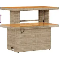 vidaXL Gartensofa-set 8 pcs Beige Poly-Rattan