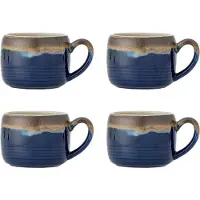 Bloomingville Sheen Tassen blau 4er Set