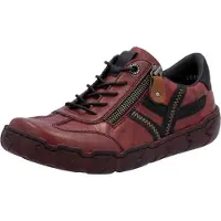Rieker Damen Sneaker sportlich modisch Reißverschluss Leder flexibel L0363, Größe:39 EU, Farbe:Mehrfarbig