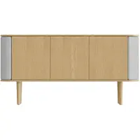 UMAGE - Treasures Sideboard mit 3 Türen, Eiche natur / sterling