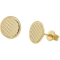 Trendor 28462 Damen-Ohrstecker 333 / 8K Gold Ohrringe Ø 8 mm