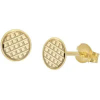 Trendor 28461 Damen-Ohrringe 333 / 8K Gold Ohrstecker Ø 6 mm