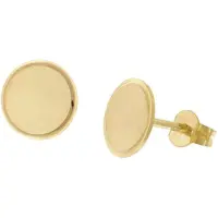 Trendor 28460 Damen-Ohrstecker 333 / 8K Gold Ohrringe Ø 8 mm