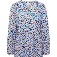 Goldner Kurzarmbluse "Elegantes Blusenshirt mit V-Ausschnitt" Schulterpasse mit Kräuselung
