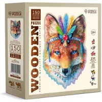 Wooden City : Holzpuzzle "Mystische Füchsin", 150 Teile