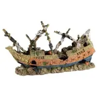 Aquatlantis Dekofigur »versunkenes Schiff«, groß - braun