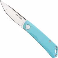 Real Steel Luna Lite 7043 Satin D2, Blue G10, Taschenmesser