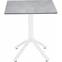 Solpuri Milano bistro Bartisch Aluminium/White