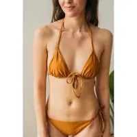 TWOTHIRDS Pabay Top - Dark Mustard Größe: L | Bikinis Outlet | Damen | Gelb
