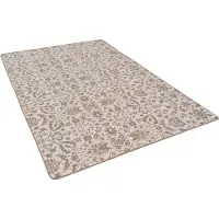 Snapstyle In- und Outdoor Teppich Beidseitig Newport Beige Blumen, Größe:80x400 cm