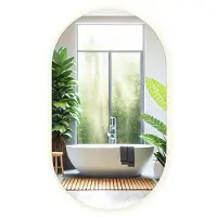 Drukarnia Piga Ovaler Wandspiegel LED 90x52 cm Neutralweiß 4000K – Badspiegel modern