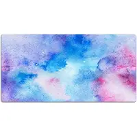 Tulup Schreibtischunterlage Abstrakte Wolken Schreibtisch Auflage 100x50 cm Blau Desk Pad Schreibtisch Schutzmatte