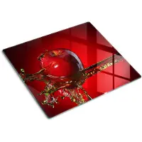 Tulup GLASPLATTE 60x52 cm Apfel und Wasser