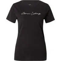 Armani Exchange für Damen. XW000839AF10356MC021 T-shirt Regular Fit schwarz (XS), Lässig, Baumwolle, Kurzarm