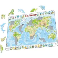 Larsen Puzzle Physikalische Weltkarte Maxi