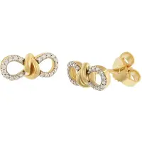 GLIZZ GL8356 Damen-Ohrringe Gold 333/8K Zirkonia-Ohrstecker