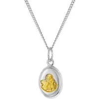 Trendor 28600 Kinder-Halskette Mit Amor Engel-Anhänger 925 Silber