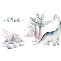 A.S. Création Vliestapete "Fototapete Dino Aquarell Pastell Kinderzimmer" matt strukturiert