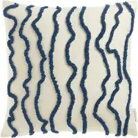 Tom Tailor Dekokissen "Wavy", bestickt, mit hohem Baumwollanteil