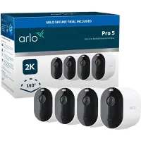 Arlo Pro 5 2K Spotlight Überwachungskamera außen, 2er Set weiß, IP-Sicherheitskamera, Innen & Außen, Verkabelt & Kabellos, Decke/Wand, Weiß, Vietnam