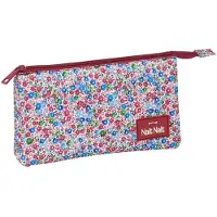 Nait Nait Allzwecktasche Flores coimbra burdeos Burgunderrot 22 x 12 x 3 cm
