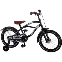 Volare Black Cruiser Kinderfahrrad - Jungen - 16 Zoll - Schwarz