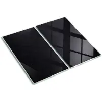 Tulup Herdabdeckplatte SET aus 2 Stück 30x52 cm Schneidebrett Glas Schutzplatte Küchenutensilien Anschlagtafel