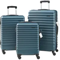Pro-Tec Reisekofferset 'Pona' 3-tlg. ABS-Hartschale mit Kofferwaage und Gepäckanhänger Blau