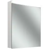 Schneider LOW plus 15 LED Spiegelschrank, 1 Tür 50cm, Anschlag wechselbar, 495x147x747mm, Steckdose rechts, B