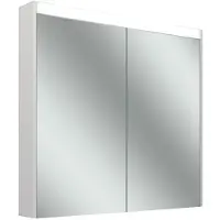Schneider OBJECT Line Superior LED Spiegelschrank, 2 Türen 45/45cm, 895x123x743mm, Beleuchtung oben
