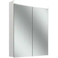 Schneider LOW plus 15 LED Spiegelschrank, 2 Türen 30/30cm, 595x147x747mm, Beleuchtung oben