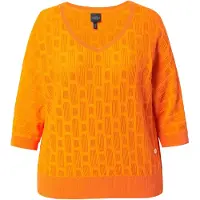 Ulla Popken Pullover in mandarine | Gr.: 42-44